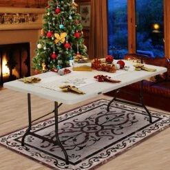 Casaria Tuintafel Opvouwbaar – Met Draaggreep 220x70 Cm – Wit -Campingwinkel 1200x1200 211