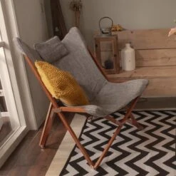 Bo-Camp - Urban Outdoor - Relaxstoel - Bloomsbury - L - Oxford Polyester - Grijs -Campingwinkel 1200x1200 220