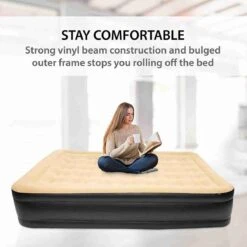 Merkloos Avenli 88030 Hoog Verhoogd Gevlokt Luchtbed | Queensize | Ingebouwde Pompen | Snelle En Gemakkelijke Inflatie -Campingwinkel 1200x1200 23