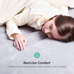 Sable Luxe Queen Size 2 Persoons Luchtmatras Met Ingebouwd Kussen, Opblaasbaar Luchtbed Met Ingebouwde Elektrische Pomp Voor Kamperen, Reizen Of Overnachtende Gasten Of Festival -Campingwinkel 1200x1200 3