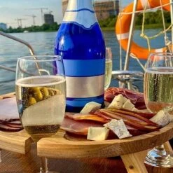 Merkloos Opvouwbare Draagbare Picknicktafel, Outdoor Opvouwbare Lichtgewicht Kampeertafel 30,5 Cm Kleine Houten Wijnpicknicktafel Voor Feest, Strand, Tuin, Camping, Barbecue, Reizen -Campingwinkel 1200x1200 436