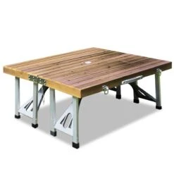 Merkloos Deuba Picknicktafel Campingtafel - Opvouwbaar Voor 4 Personen - Hout En Aluminium -Campingwinkel 1200x1200 457