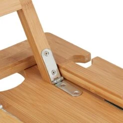 Relaxdays Opvouwbare Picknick Wijntafel - 4 Wijnglazenhouders - Bamboe Dienbladtafel Klein -Campingwinkel 1200x1200 495