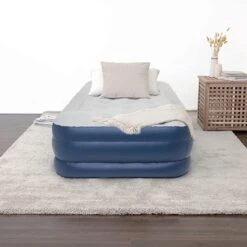 LifeGoods Luchtbed - 1 Persoons - Met Ingebouwde Pomp - Incl. Draagtas En Reparatiekit -Campingwinkel 1200x1200 50