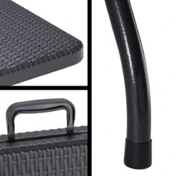 Casaria Tuintafel Opvouwbaar – Met Draaggreep 180x75 Cm – Zwart -Campingwinkel 1200x1200 506