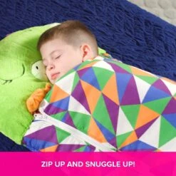 Draak Slaapzak -160 Cms | Kinderslaapzak | Slaapzak Junior | Nappers | Children Sleeping Bag | Kinderen Slaapzak | Super Soft 2 In 1 Fun Pillow &Sleepy For Boys | Draak Slaapzak | Zachte Slaapzak | Knuffel Slaapzak | 2 In 1 Slaapzak | Kinderen -Campingwinkel 1200x1200 542