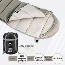 Naturehike® Slaapzak Katoen - 6 Tot 1 Graden - Slaapzakken Volwassenen - 220*80cm - 4 Seizoenen Slaapzak Lente, Zomer, Herfst & Winter - Lichtgewicht & Waterdicht -Campingwinkel 1200x1200 551