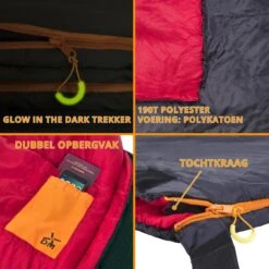 Dutch Mountains Slaapzak Tholen - 200 X 80cm - Aanritsbaar - Slechts 1140 Gram – Polyester - Tochtstrip En Compressiehoes -Campingwinkel 1200x1200 614