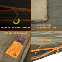 Dutch Mountains Slaapzak Vlieland XL - Grote Katoenen 210 X 80cm Lichtgewicht - Incl. Tasje En Tochtstrip -Comfortzone: 5-8 Graden- -Campingwinkel 1200x1200 661