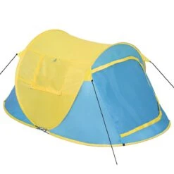 Pop Up Tent Waterkolom 1500 Mm/Cm² - Blauw - 2 Persoons -Campingwinkel 1200x1200 698
