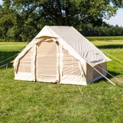 Opblaasbare Vier Persoons Tent Beige 300x200x210 Cm -Campingwinkel 1200x1200 750