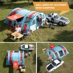 Skandika Gotland Tunneltent Voor 6 Personen, Grote Familietent In Racing-design, Ingenaaide Tentbodem, Waterdicht, 5000 Mm Waterkolom, Slaapcabine Met Scheidingswand, Muggennet (let Op, Komt Met Kleurfouten) -Campingwinkel 1200x1200 779