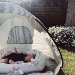 Deryan Luxe Pop Up Strandtent - Anti-UV 50+ - Cream -Campingwinkel 1200x1200 843