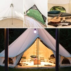 Skandika Tipii 400 Canvas Tent – Tipi-tenten – 8 Persoons Familietent - Campingtent – Muggengaas – 250 Cm Stahoogte – 400 Cm Diameter – 4000 Mm Waterkolom – Indische Tent, Partytent, Festivaltent – Outdoor, Camping, Tuin – Kamperen – Wit -Campingwinkel 1200x1200 872