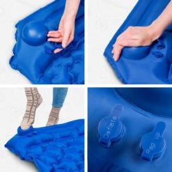 TRVLMORE Slaapmat - Zelfopblazend - 1 Persoons - Ingebouwde Pomp En Kussen - Blauw -Campingwinkel 1200x1200 938