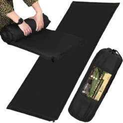 Springos Slaapmat | Zelfopblazend | 180 Cm | Inclusief Hoes | Zwart -Campingwinkel 1200x1200 945