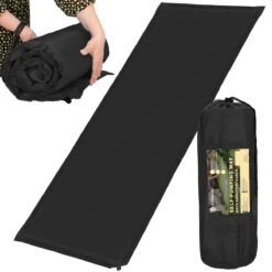 Springos Slaapmat | Zelfopblazend | 180 Cm | Inclusief Hoes | Zwart -Campingwinkel 1200x1200 946