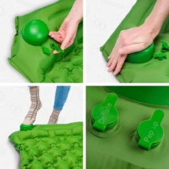 TRVLMORE Slaapmat - Zelfopblazend - 1 Persoons - Ingebouwde Pomp En Kussen - Groen -Campingwinkel 1200x1200 951