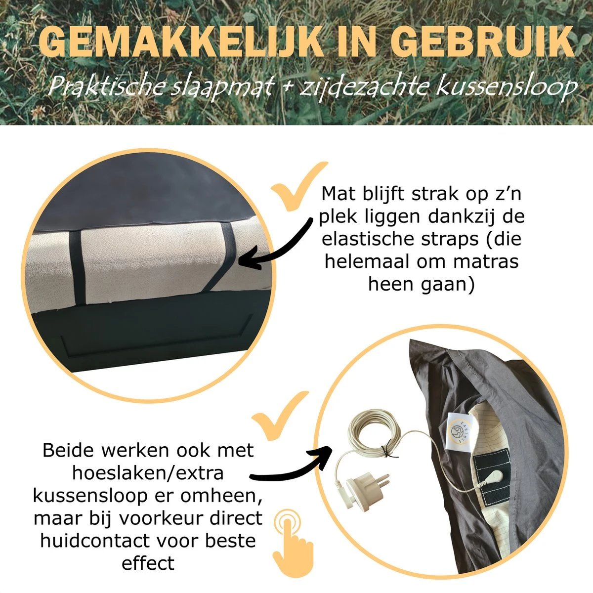 Earthle Volledige Earthing Tweepersoons Aardingsset - 2x Slaapmat + 2x Kussensloop - Aardingsmat - Aarden - Earthing Mat - Aarding - Grounding Mat - Kussensloop - Aardingskussensloop - Combo Deal 7 Earthle Volledige Earthing Tweepersoons Aardingsset - 2x Slaapmat + 2x Kussensloop - Aardingsmat - Aarden - Earthing Mat - Aarding - Grounding Mat - Kussensloop - Aardingskussensloop - Combo Deal - Afbeelding 7
