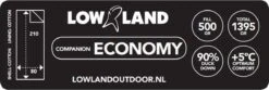 LOWLAND OUTDOOR® Donzen Slaapzak - Companion Economy - 210x80 Cm - Rood -Campingwinkel 1200x402