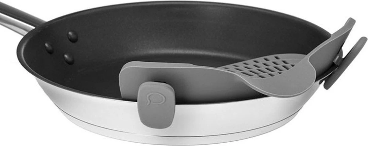 SensaHome- Siliconen Vergiet - Keuken Afgietdeksel - Afgiethulp - Siliconen - BPA Vrij - Grijs 16 SensaHome- Siliconen Vergiet - Keuken Afgietdeksel - Afgiethulp - Siliconen - BPA Vrij - Grijs - Afbeelding 16