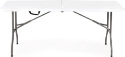 Inklapbare Tafel - Opklaptafel - 180x70x73,5 Cm - Wit -Campingwinkel 1200x543