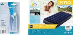 Intex Luchtbed - Classic Downy - Formaat: Cot - B76 X L191 X H25 Cm - 1 Pers. - Met Reparatieset -Campingwinkel 1200x581