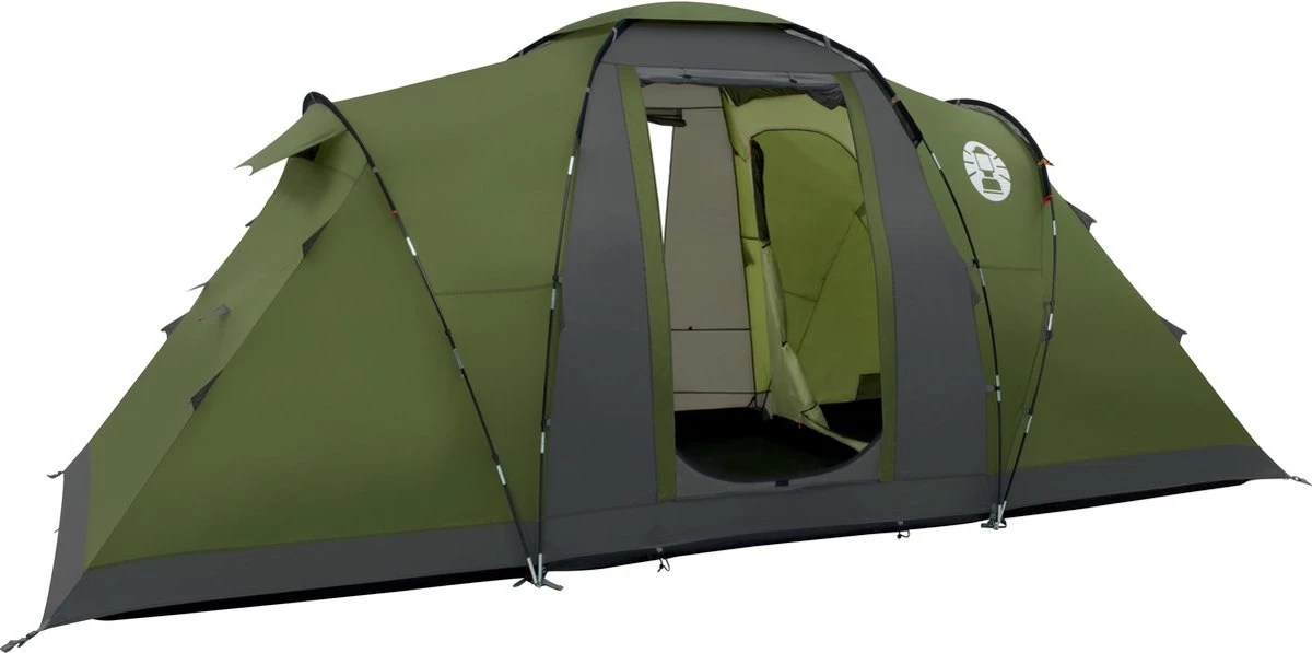 Coleman Bering 4 Vis-a-Vis Tent - Familietent - 4-Persoons - Groen 1 Coleman Bering 4 Vis-a-Vis Tent - Familietent - 4-Persoons - Groen