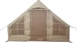 Opblaasbare Vier Persoons Tent Beige 300x200x210 Cm -Campingwinkel 1200x676 6