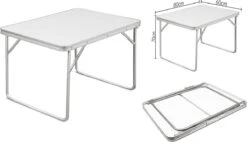 Merkloos Aluminium Inklapbare Tuintafel - Campingtafel - 80x60x68 Cm -Campingwinkel 1200x688 1