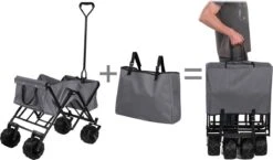 TecTake - Opvouwbare Bolderkar Heidrun Grijs -Campingwinkel 1200x703 5