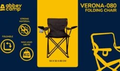 Abbey Camp Campingstoel - Vouwstoel - Zwart -Campingwinkel 1200x710 1