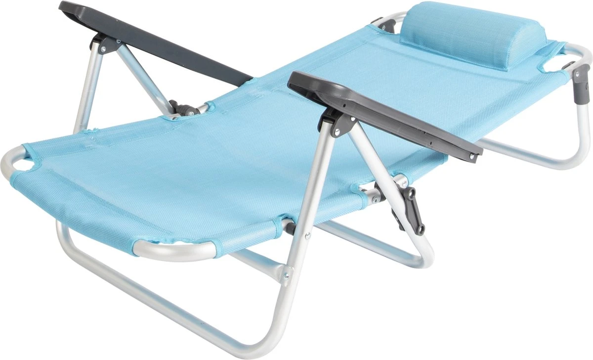 Bo-Camp Beach Chair - Monaco - Aluminium - Blauw 8 Bo-Camp Beach Chair - Monaco - Aluminium - Blauw - Afbeelding 8