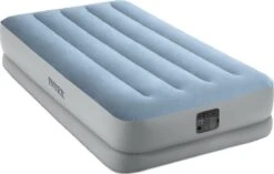 Intex 64166NP Raised Comfort Luchtbed 191x99x36 Cm Lichtblauw/Grijs