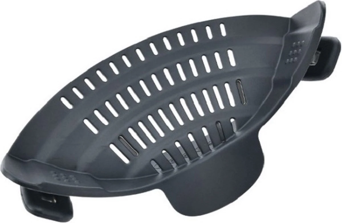 SensaHome- Siliconen Vergiet - Keuken Afgietdeksel - Afgiethulp - Siliconen - BPA Vrij - Grijs 17 SensaHome- Siliconen Vergiet - Keuken Afgietdeksel - Afgiethulp - Siliconen - BPA Vrij - Grijs - Afbeelding 17