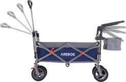 AREBOS Premium Steekwagen Met Dak Opvouwbare Tuinkar Handkar Bolderkar Blauw / Grijs 22 AREBOS Premium Steekwagen Met Dak Opvouwbare Tuinkar Handkar Bolderkar Blauw / Grijs -Campingwinkel 1200x787 4