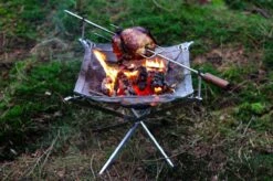 Firekorf + Grill + Spit : Opvouwbare Vuurkorf / Vuurschaal Met Rooster En Spit - Draagbare BBQ - Opbergtas - Kampeer Grill - Kookset -Campingwinkel 1200x799 88