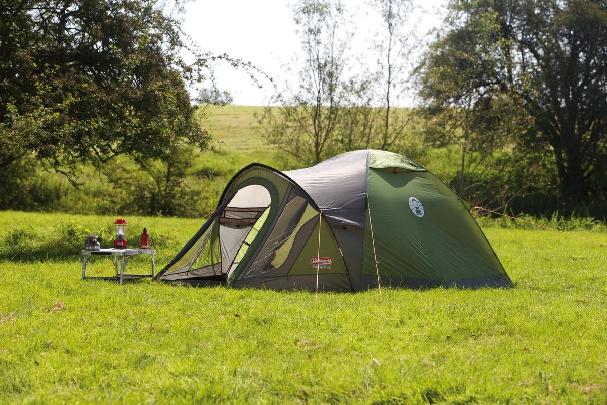 Coleman Darwin 3 Plus Koepeltent - 3-Persoons - Groen 8 Coleman Darwin 3 Plus Koepeltent - 3-Persoons - Groen - Afbeelding 8