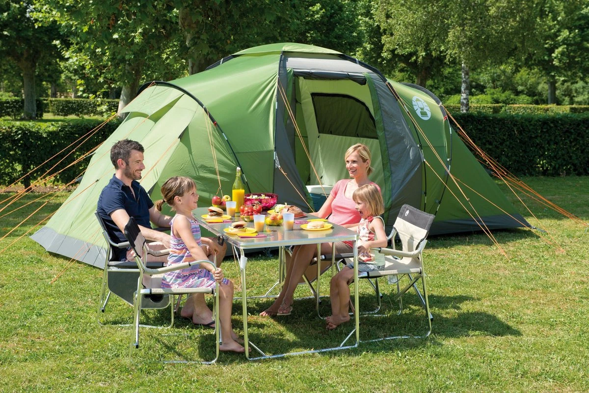 Coleman Bering 4 Vis-a-Vis Tent - Familietent - 4-Persoons - Groen 8 Coleman Bering 4 Vis-a-Vis Tent - Familietent - 4-Persoons - Groen - Afbeelding 8