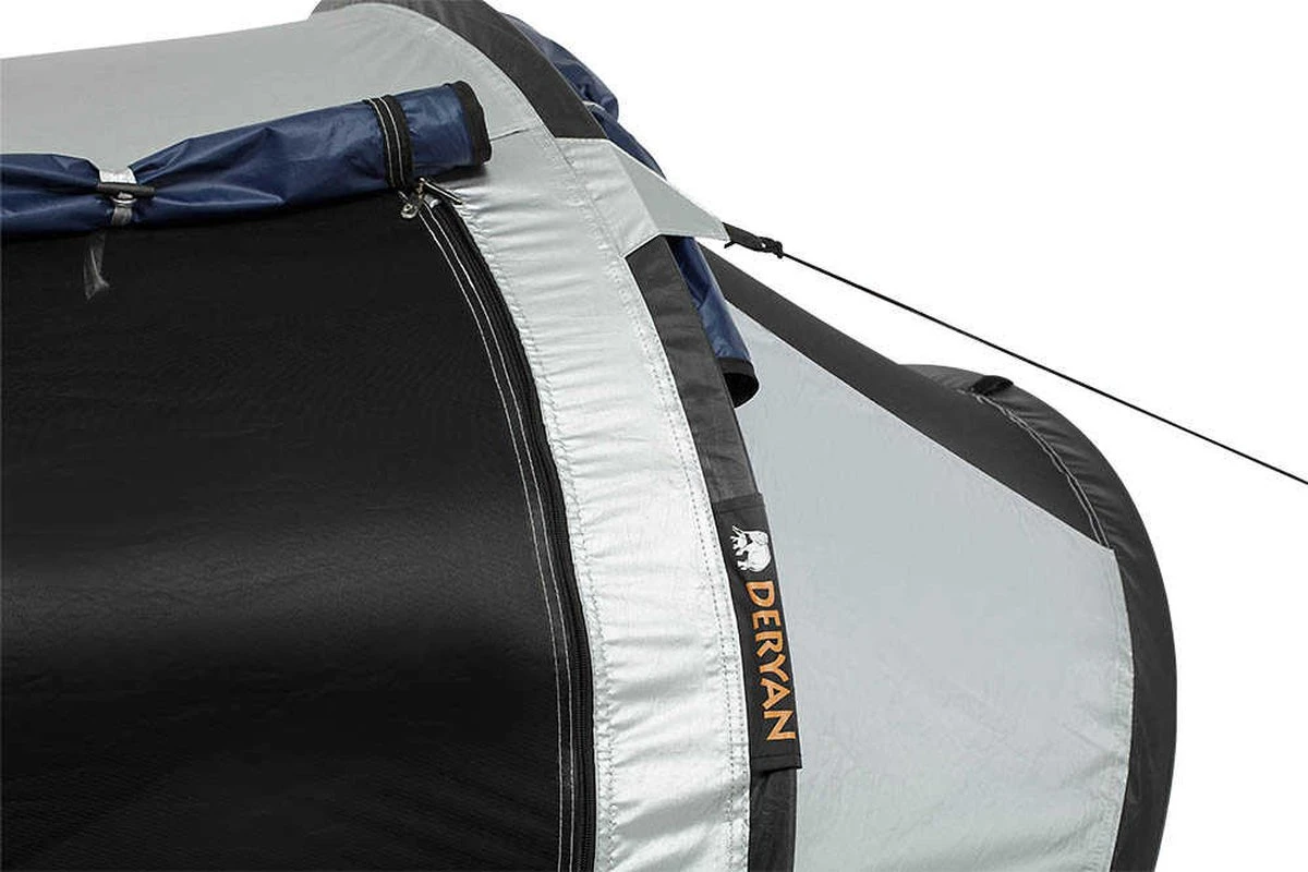 Deryan Cocoon Pop Up Tent - Slaapzak - Luchtbed - Luchtpomp - 4 Persoons - Zilver 15 Deryan Cocoon Pop Up Tent - Slaapzak - Luchtbed - Luchtpomp - 4 Persoons - Zilver - Afbeelding 15