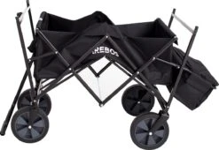 AREBOS Handwagen Vouwbare Dak Handwagen Vouwbare Trolley Uitrustingswagen Zwart -Campingwinkel 1200x828 3