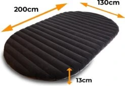 Deryan Luxe Twin Luchtbed - Tweepersoons Luchtbed Inclusief Pomp - 200 Cm X 130 X 13 Cm -Campingwinkel 1200x831