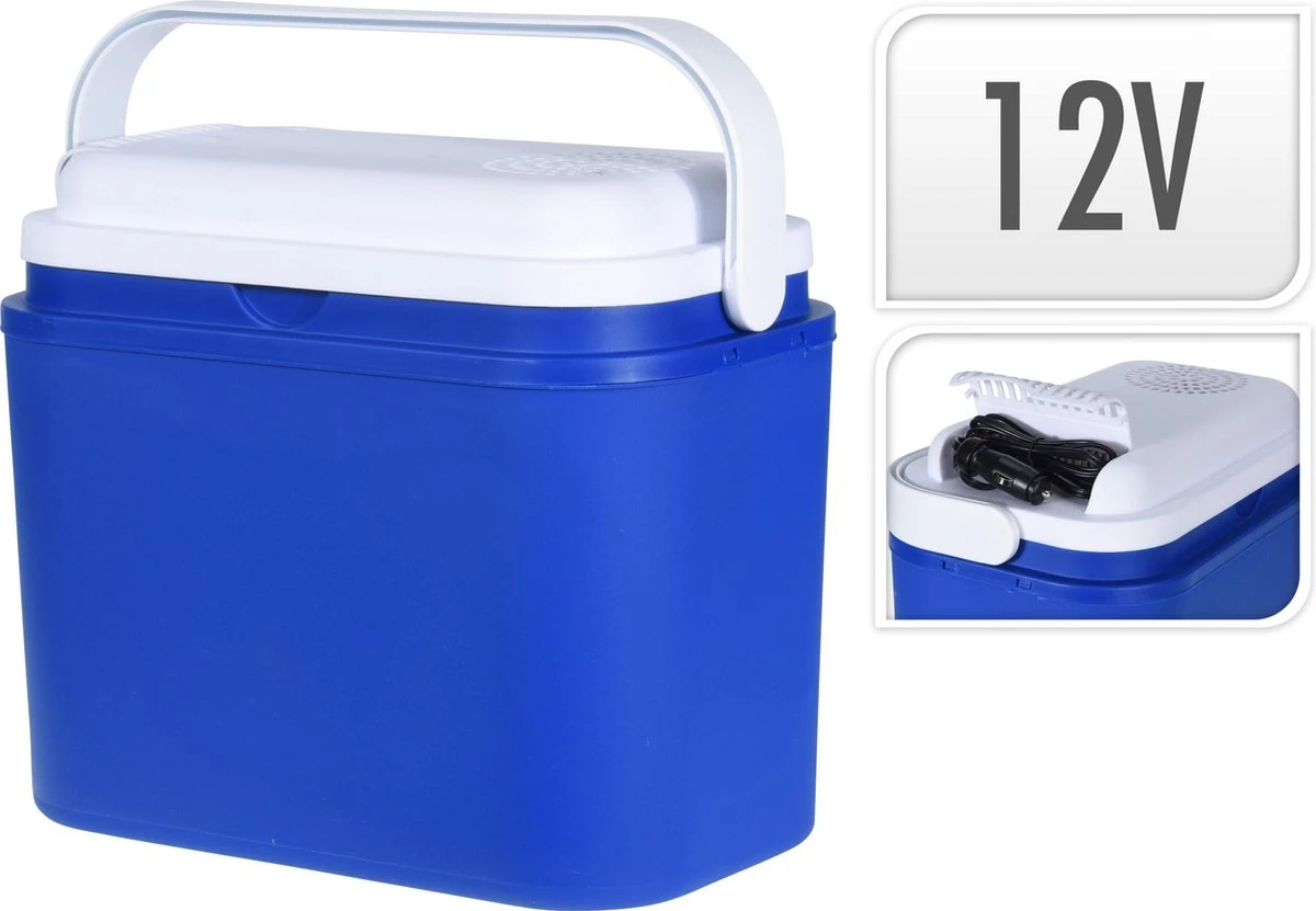 Tom Elektrische Koelbox 12 Volt 10 Liter Blauw 1 Tom Elektrische Koelbox 12 Volt 10 Liter Blauw