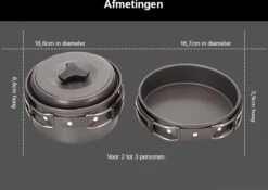 Hikr® Camping Pannenset - Complete 22-delige Kookset - Lichtgewicht - Kookgerei Servies - Outdoor - BPA-vrij - Keukengerei Set -Campingwinkel 1200x848 5
