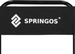 Springos Campingstoel | Kampeerstoel | Vouwstoel | Klapstoel | Zwart -Campingwinkel 1200x860