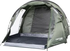 Capture Outdoor, 3-Man XXL Tent "Seikan XTR-3", Voor 3 XXL Personen, 215x400x155cm, DeLuxe Tent En Canvas, "Airflow System", … -Campingwinkel 1200x878 1
