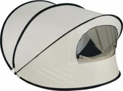 Deryan Luxe Pop Up Strandtent XXL - Anti-UV 50+ - Cream -Campingwinkel 1200x883 1