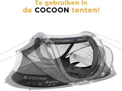 Deryan Luxe Pop-up Reisklamboe - Lichtgewicht 2 Persoons Klamboe – Geimpregneerd - Slaapcompartiment Voor Tent - Binnentent -Campingwinkel 1200x893