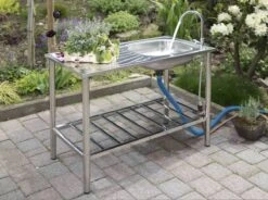 Camping/Outdoor Inox Tafel Met Gootsteen Lavabo En Kraan 100x77x50cm 6 Camping/Outdoor Inox Tafel Met Gootsteen Lavabo En Kraan 100x77x50cm -Campingwinkel 1200x895