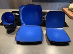 Camping Servies - 12 Delig – 100% Melamine Servies Set – Campingservies – Melamine Servies - Blue Ocean -Campingwinkel 1200x900 56